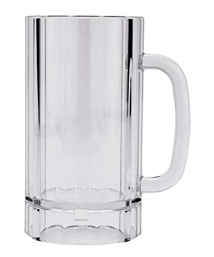 Shatter-Resistant Plastic Beer Mug Set of 4 N702