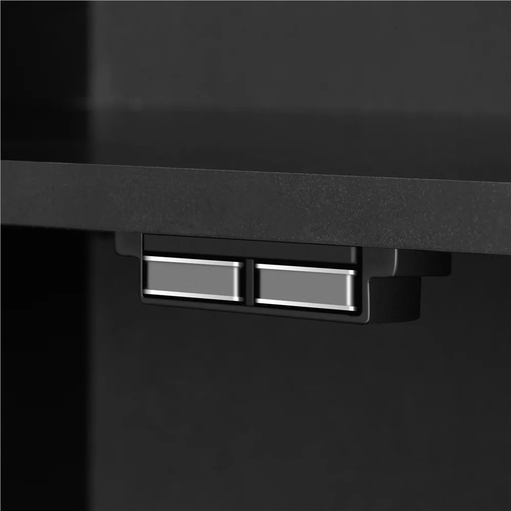 4 Tier Black Shoe Storage Cabinet Z43438