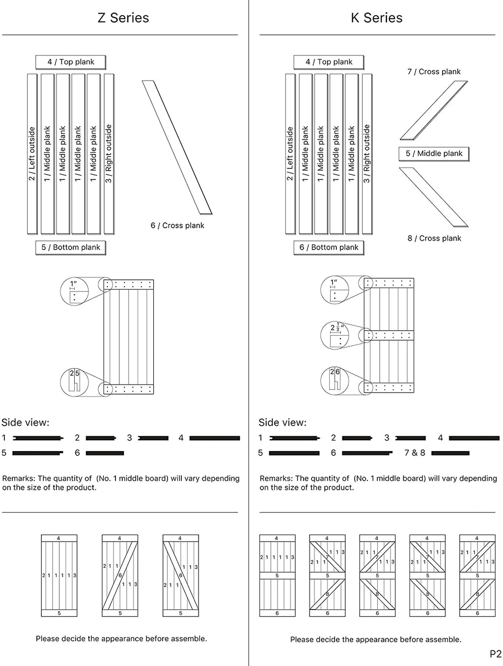 36 in x 84 in Knotty Pine Wood Sliding Barn Door with Hardware Kit D645148
