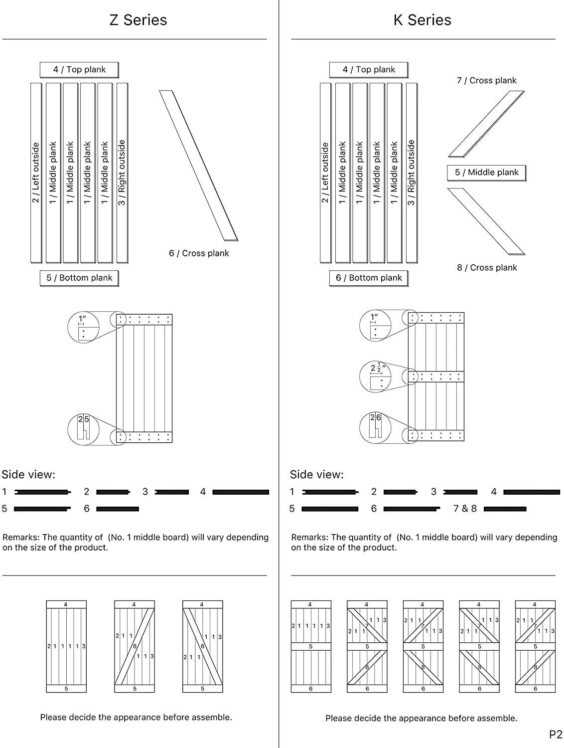 36 in x 84 in Knotty Pine Wood Sliding Barn Door with Hardware Kit D645148