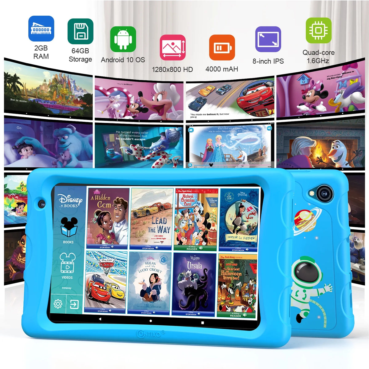 8" Android Kids Tablet 64GB Blue Q7641