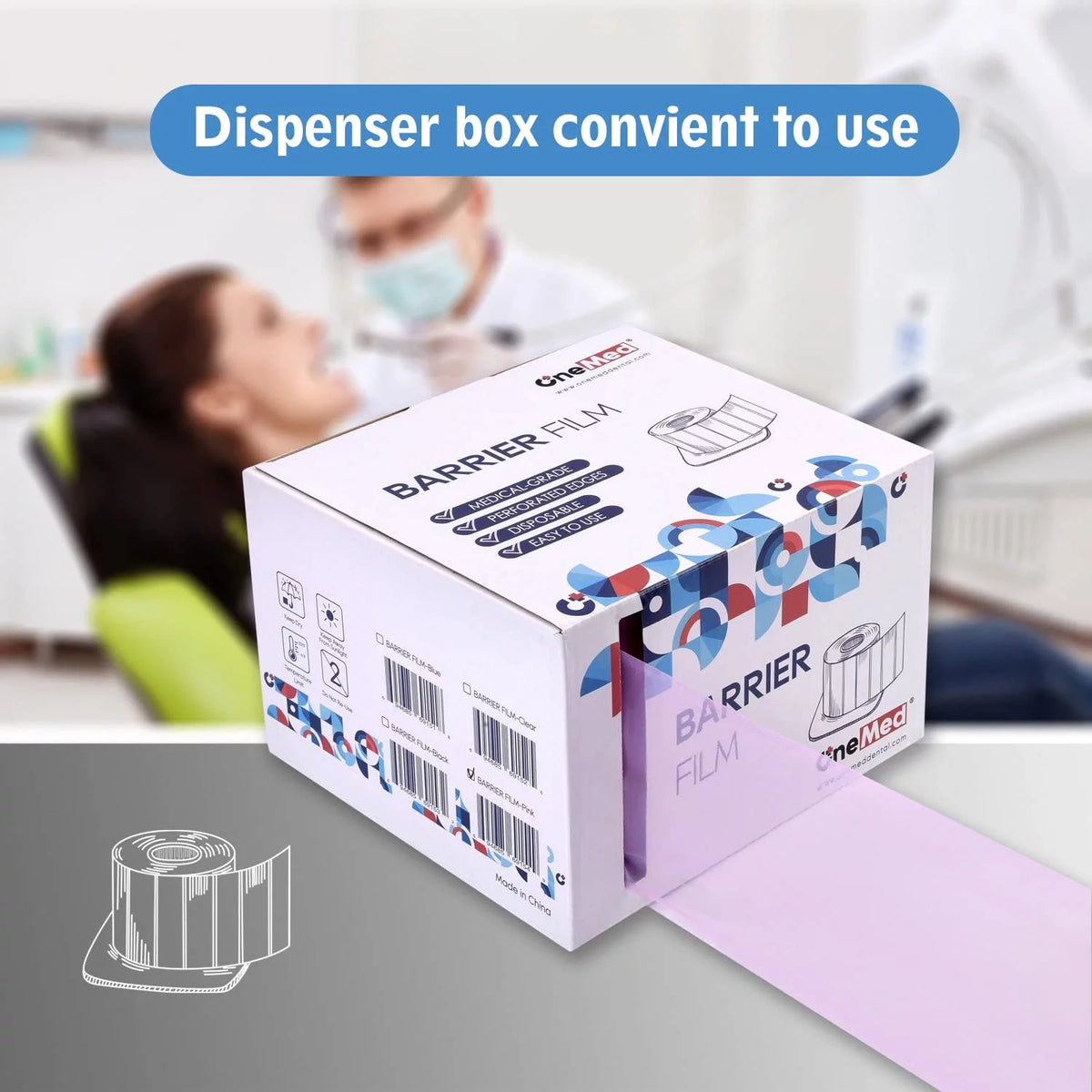 4" x 6" Disposable Dental Barrier Film 3 Rolls L997
