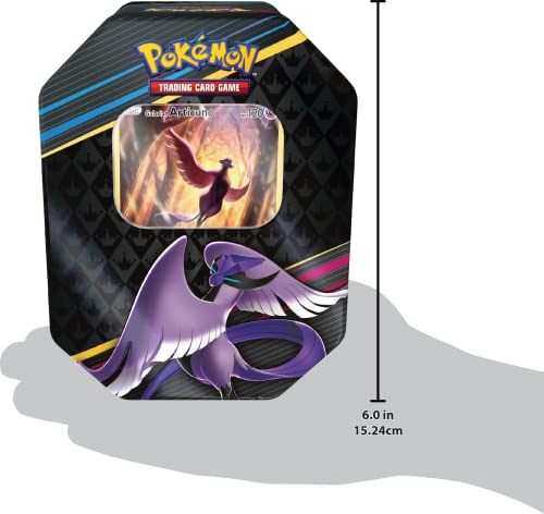 Pokémon TCG Crown Zenith Tin Galarian Zapdos 5 Booster Packs H902