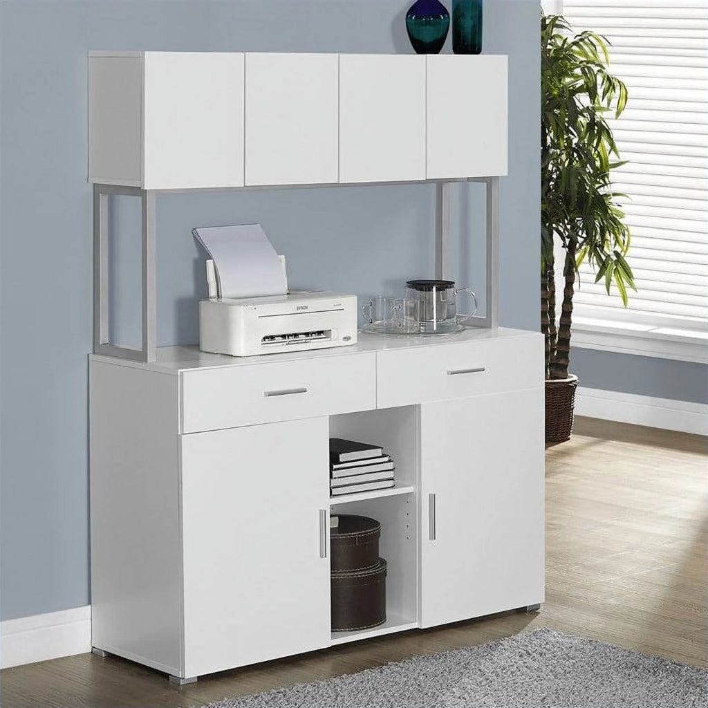 48" White Office Storage Credenza R1739