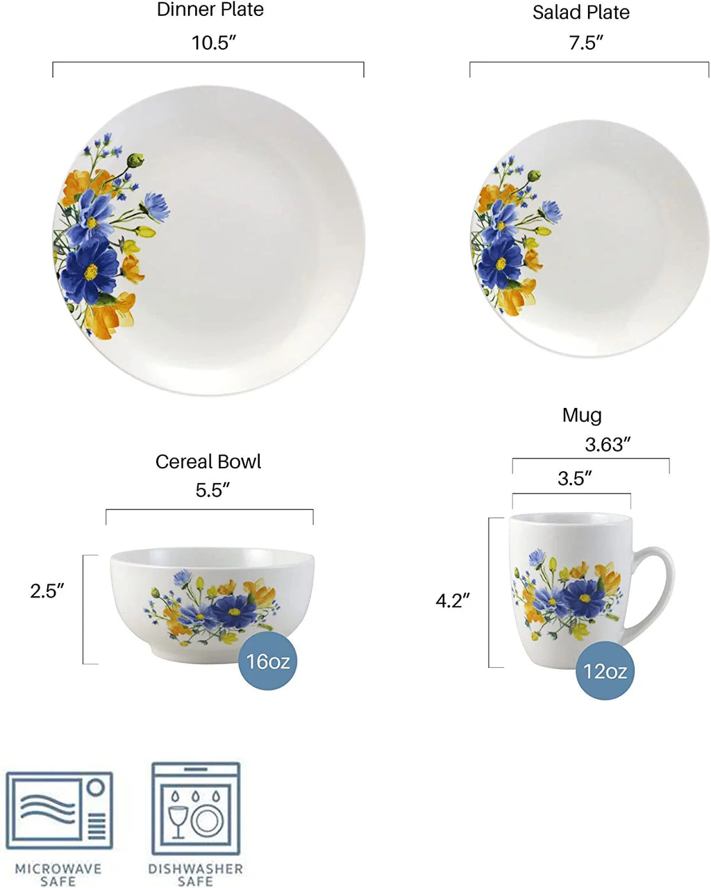 16 Piece Dinnerware Set K3266