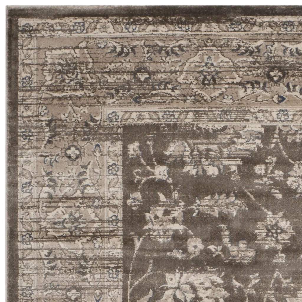 Brown Ivory Traditional Area Rug 5'1" x 7'7" D8121