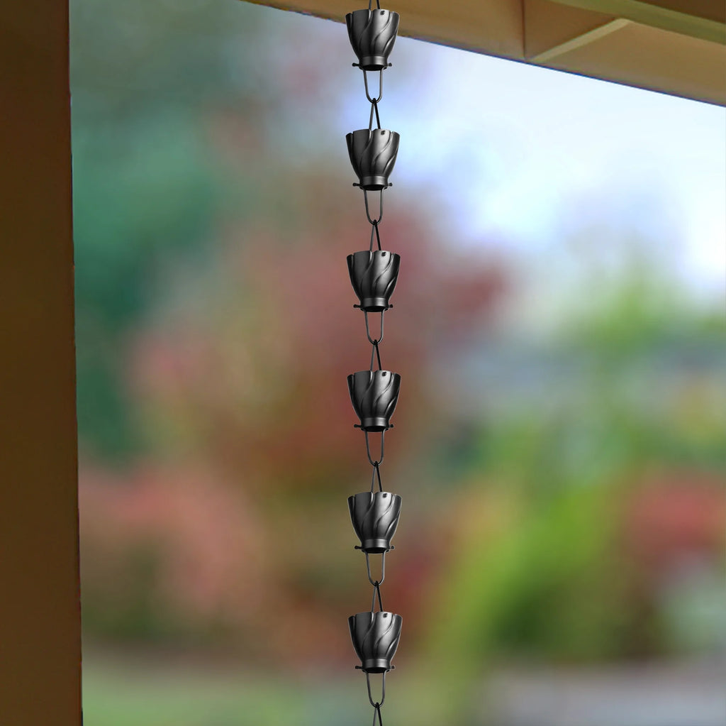 Aluminum Rain Chain Downspout 8.5 ft J852