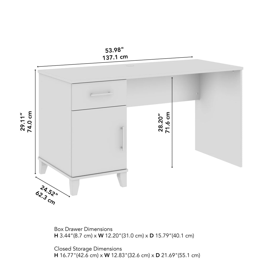 54W Office Desk with Drawers W520