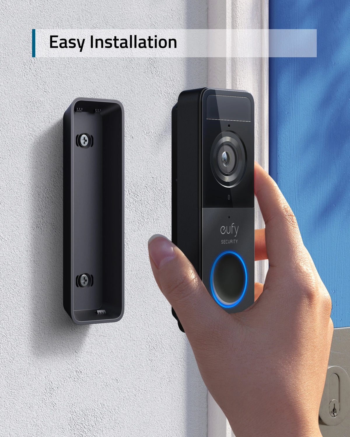 Wireless 1080p Video Doorbell with Chime D7312