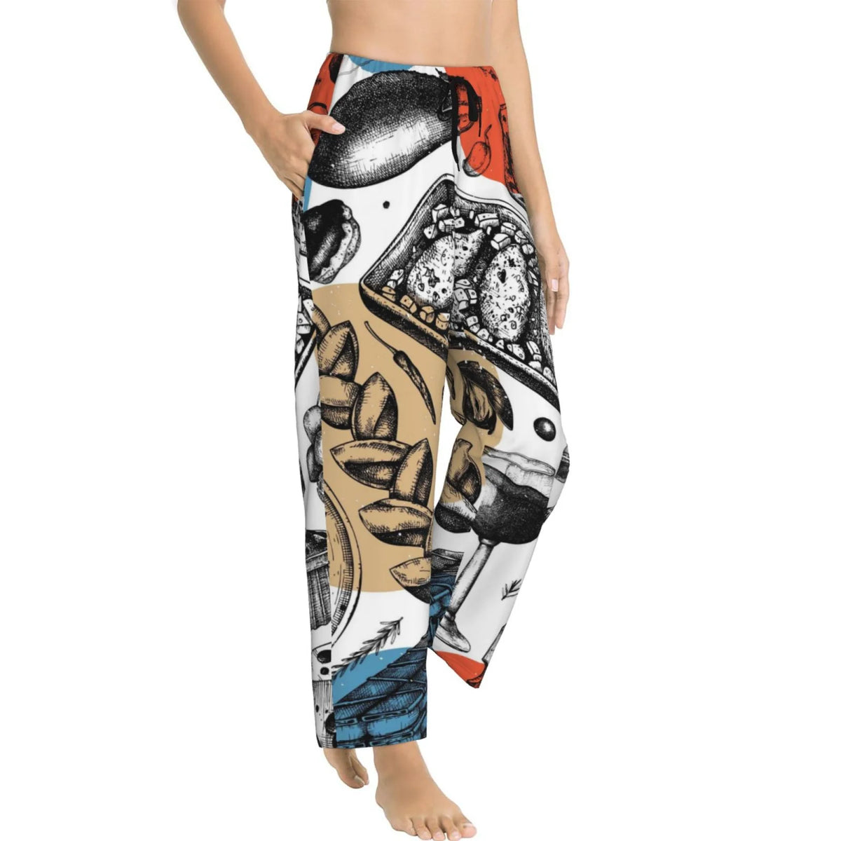 Women's Pajama Pants with Pockets G296471