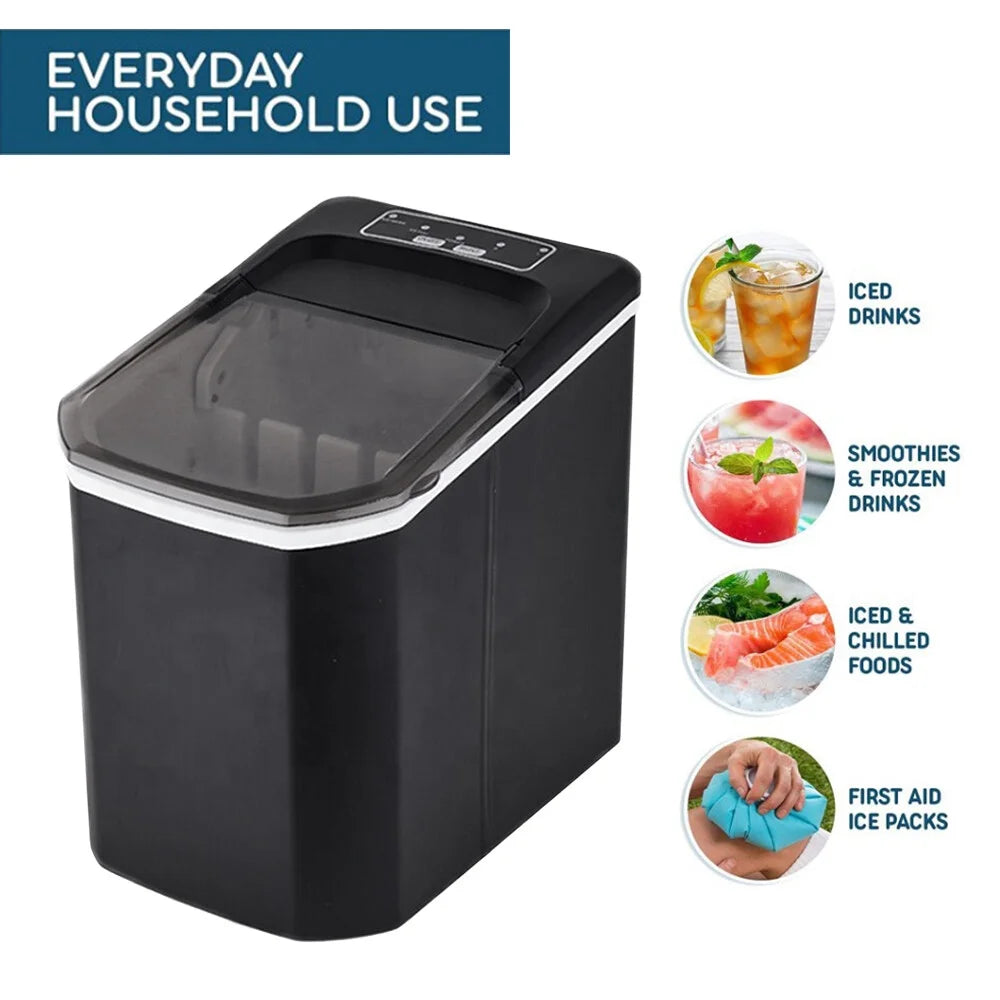 Countertop Ice Maker, 26lbs in 24Hrs, Self-Cleaning Ice Machine with Basket G4043