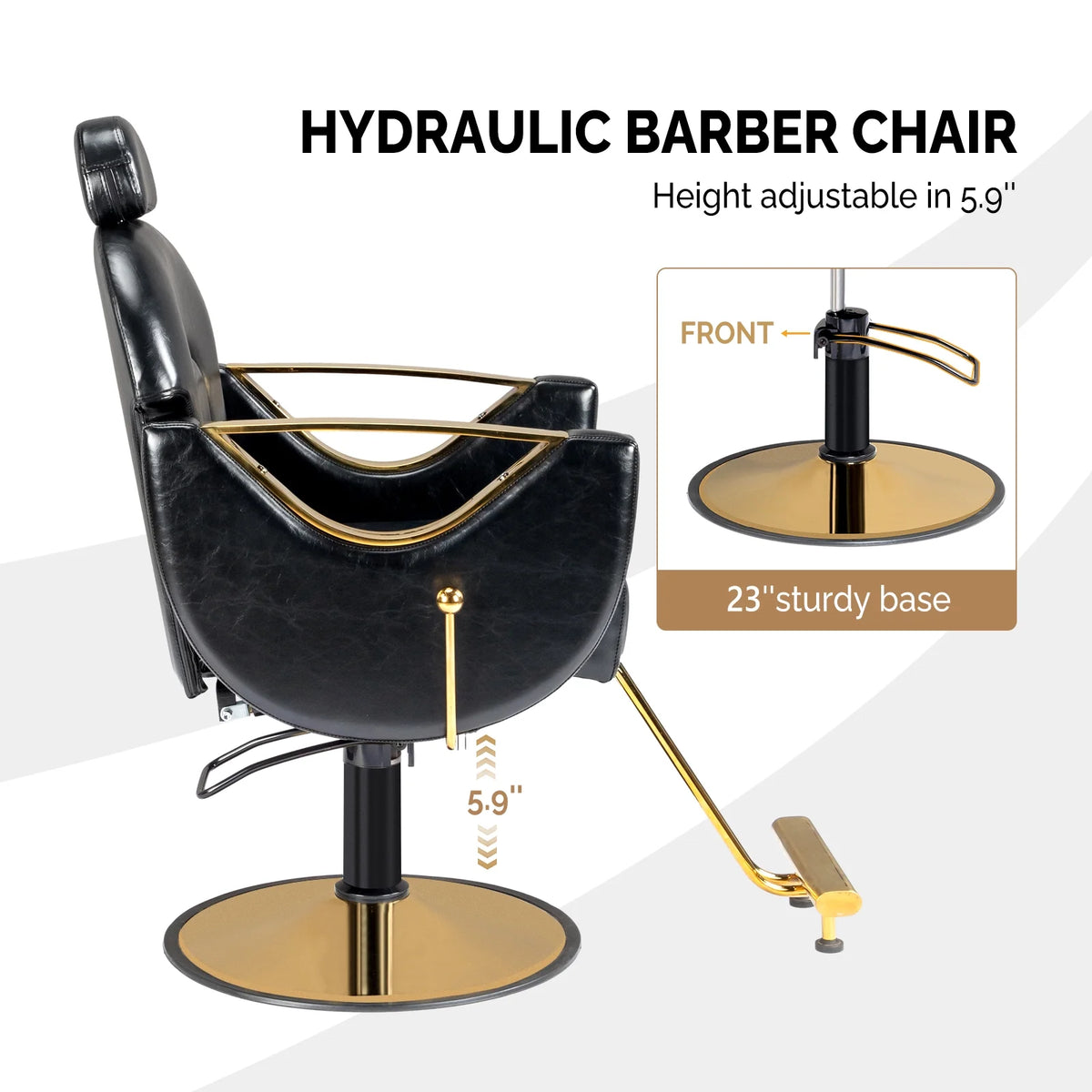 Heavy Duty Salon Chair with Footrest I38946