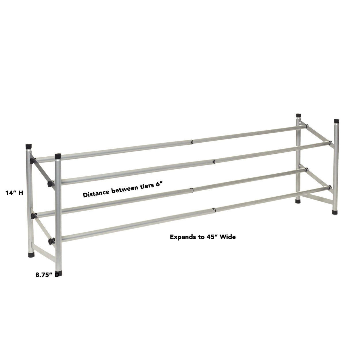2-Tier Expandable Floor Shoe Rack L51032