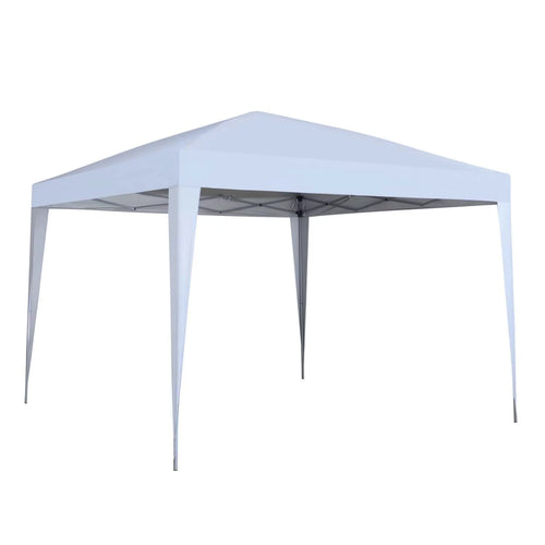 10 x 10 ft Pop-Up Canopy Tent Gazebo White T829258