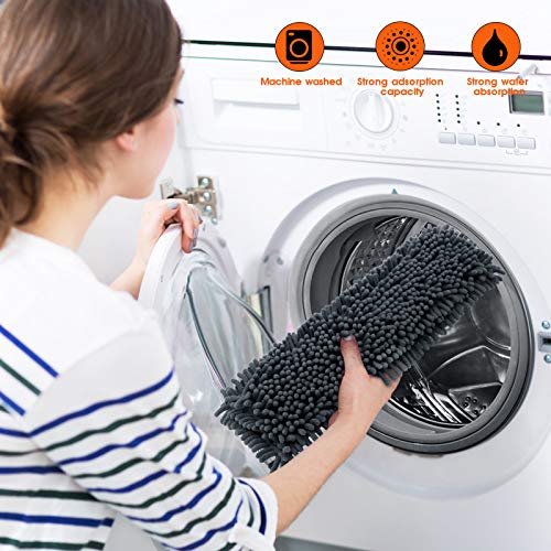 Microfiber Flat Mop with 4 Washable Pads X3114