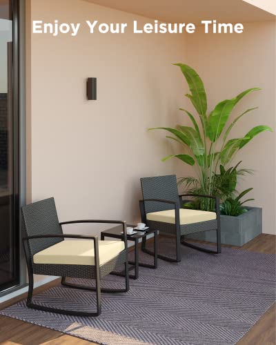 3 Pieces Patio Furniture Set with Coffee Table L828576