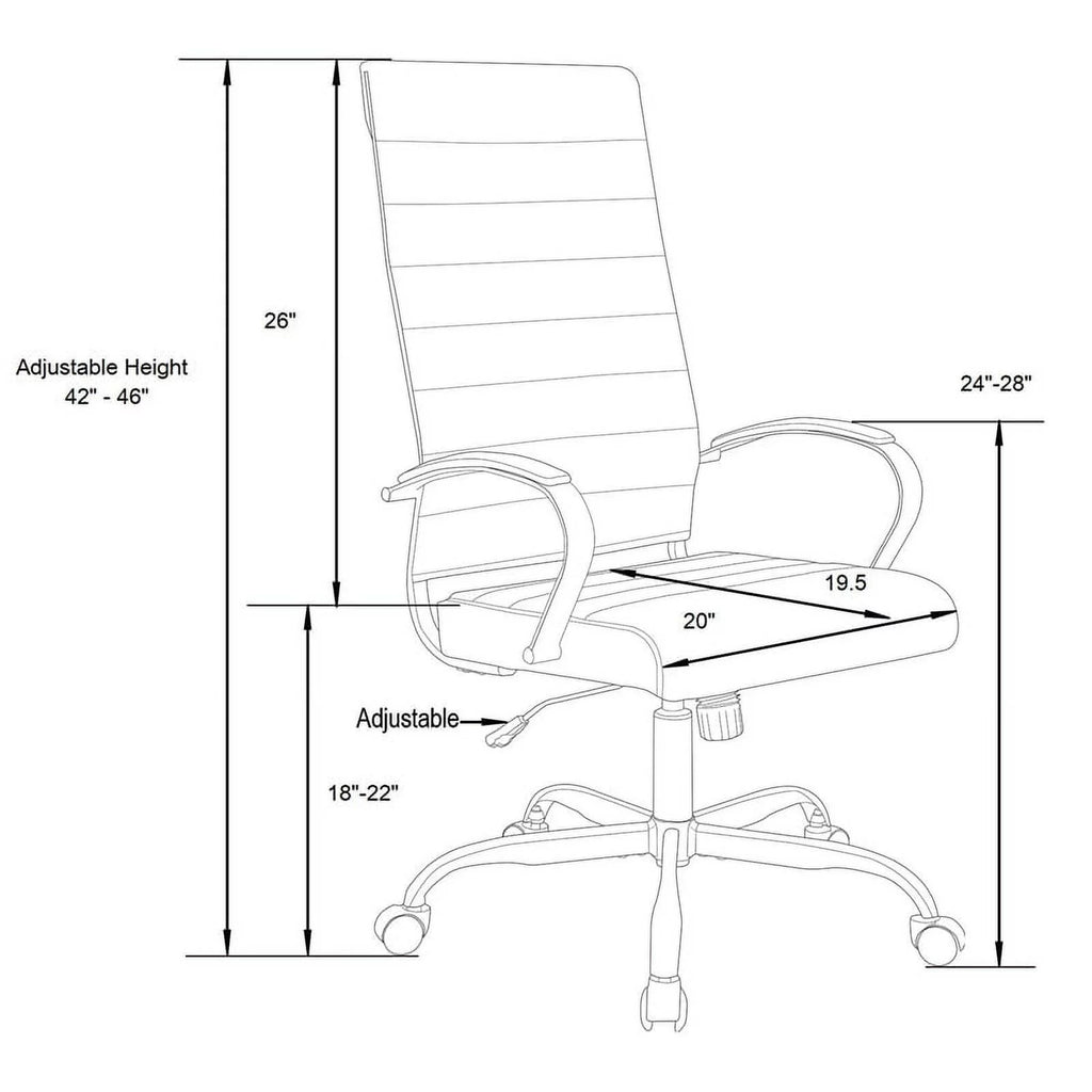 Tan Leather Office Chair X52344