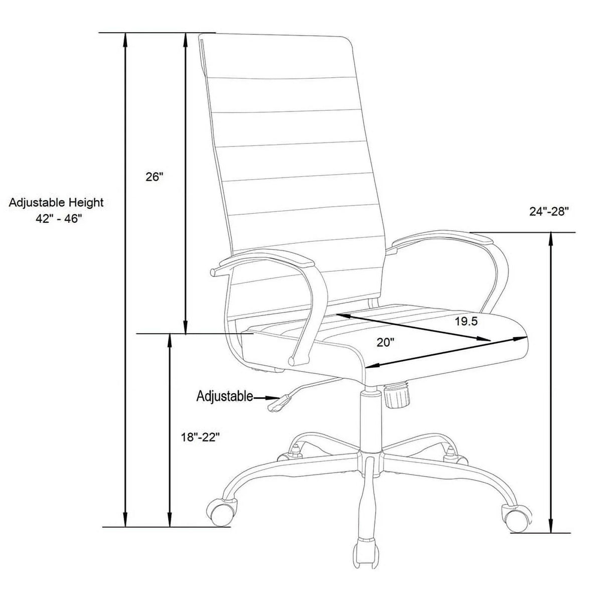 Tan Leather Office Chair X52344