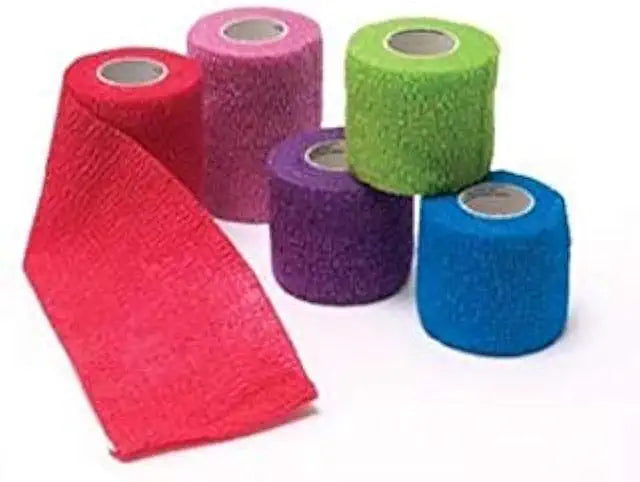 Cohesive Bandage, Assorted Colors, 2" x 5 yd, Pack of 36 W8449