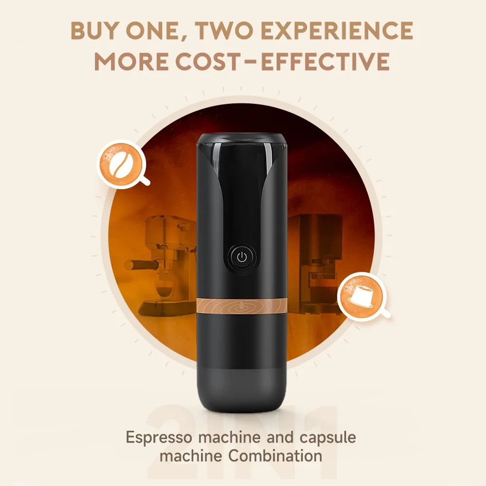 Portable 9 Bar Rechargeable Espresso Machine C364164