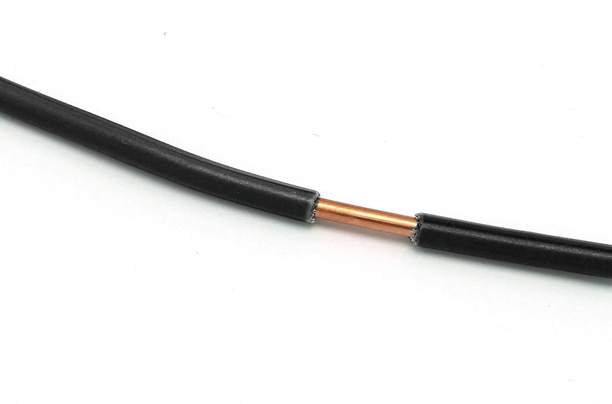 200 Feet 12 AWG Insulated Solid Copper THHN THWN Wire Black O545941