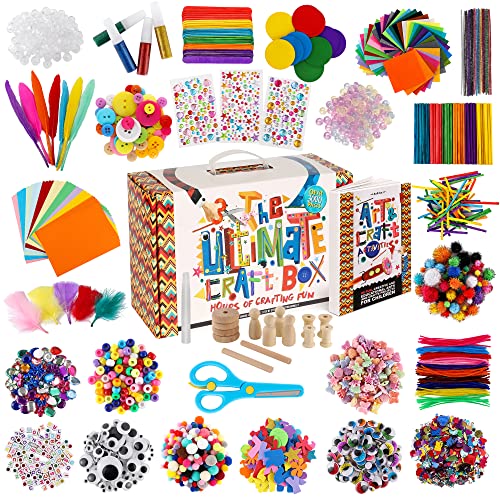 3000+ Pcs Arts and Crafts Supplies & Materials for Kids Bulk Craft Kit K48335