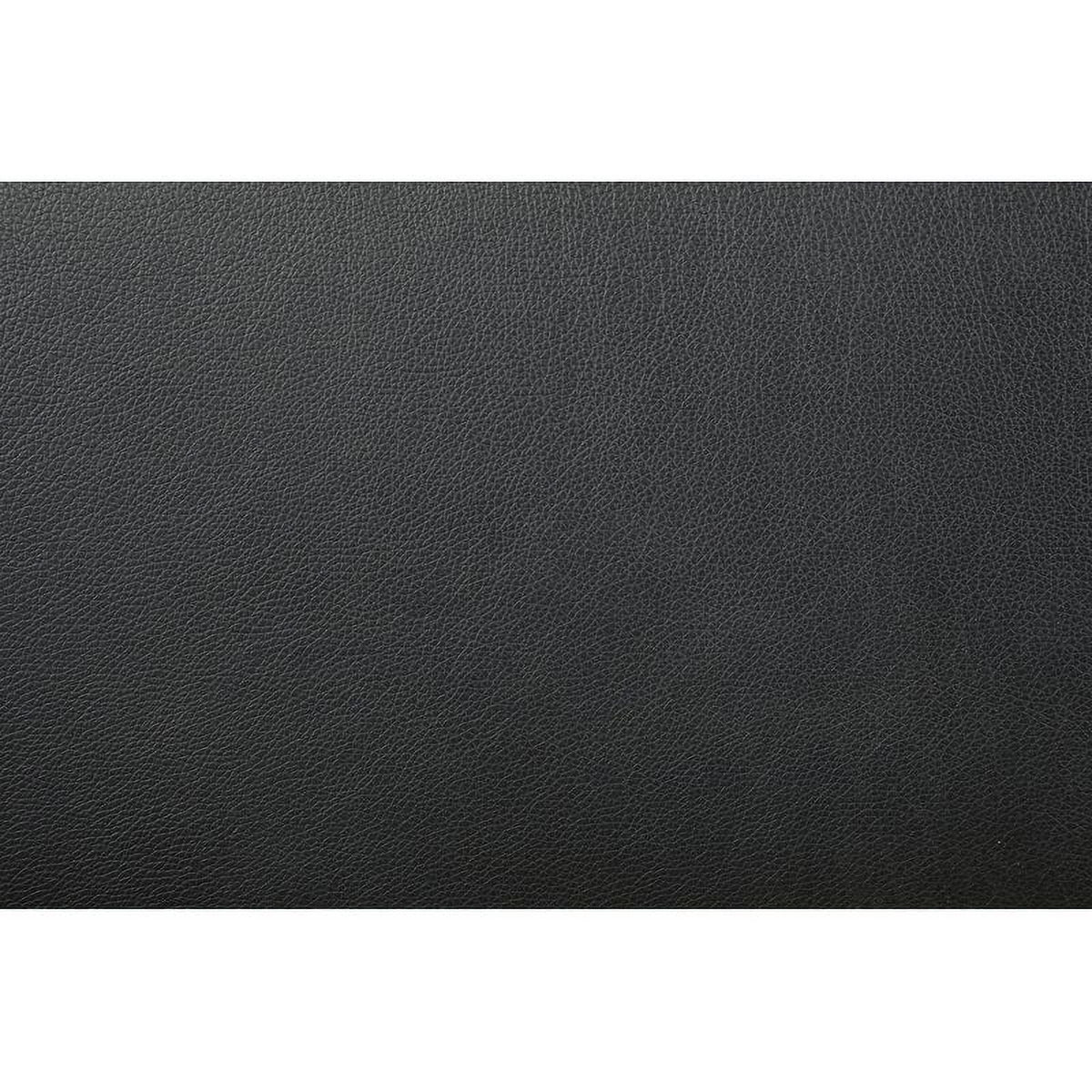 Black Reversible Sectional with Ottoman U440