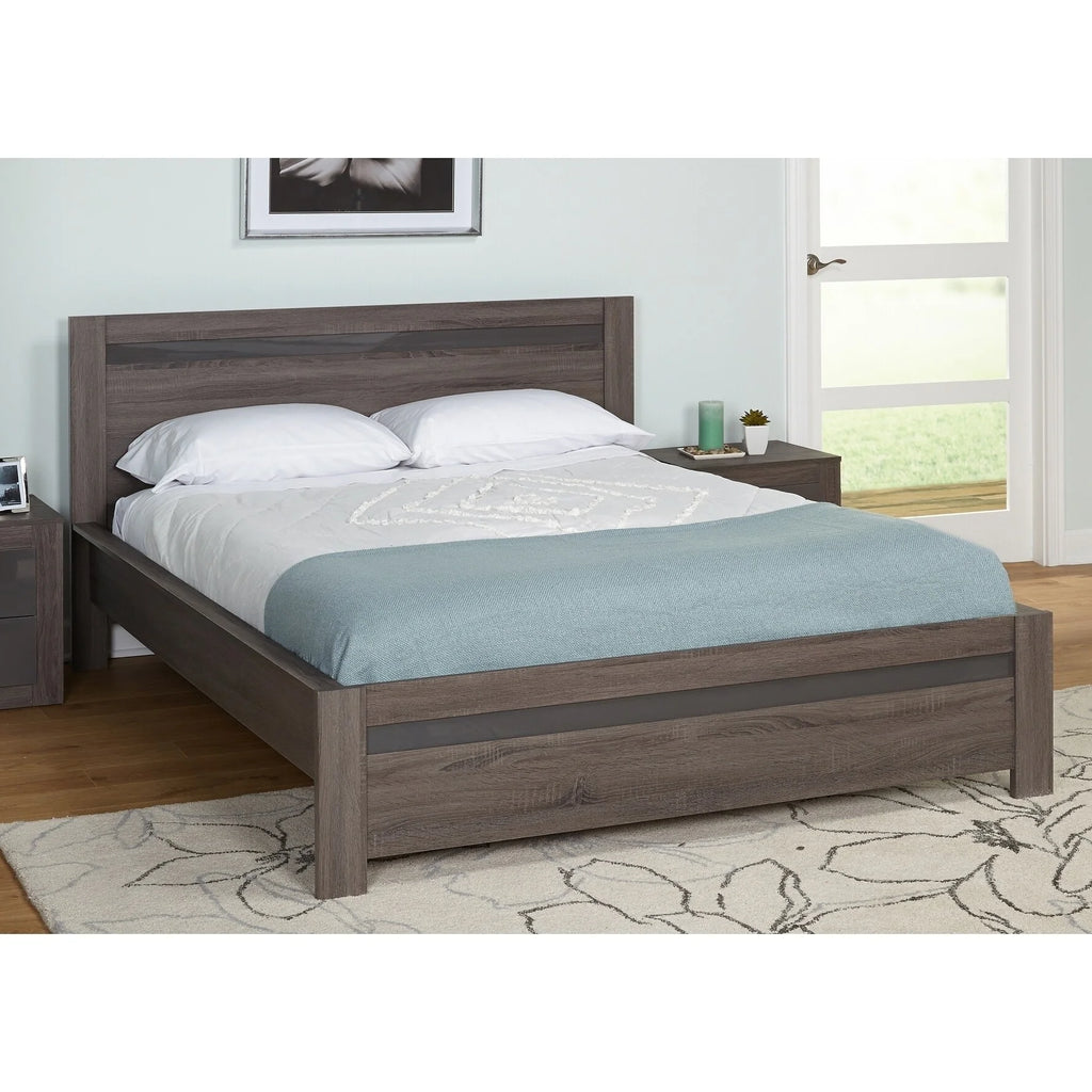 Platform Bed and Nightstand Set L204347