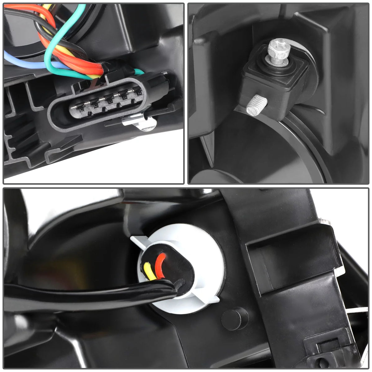 Black Housing Clear Corner Headlight Assembly Q658484