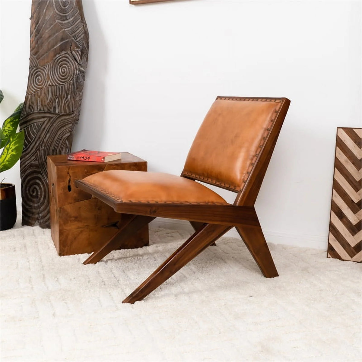 Tan Leather Armchair G952