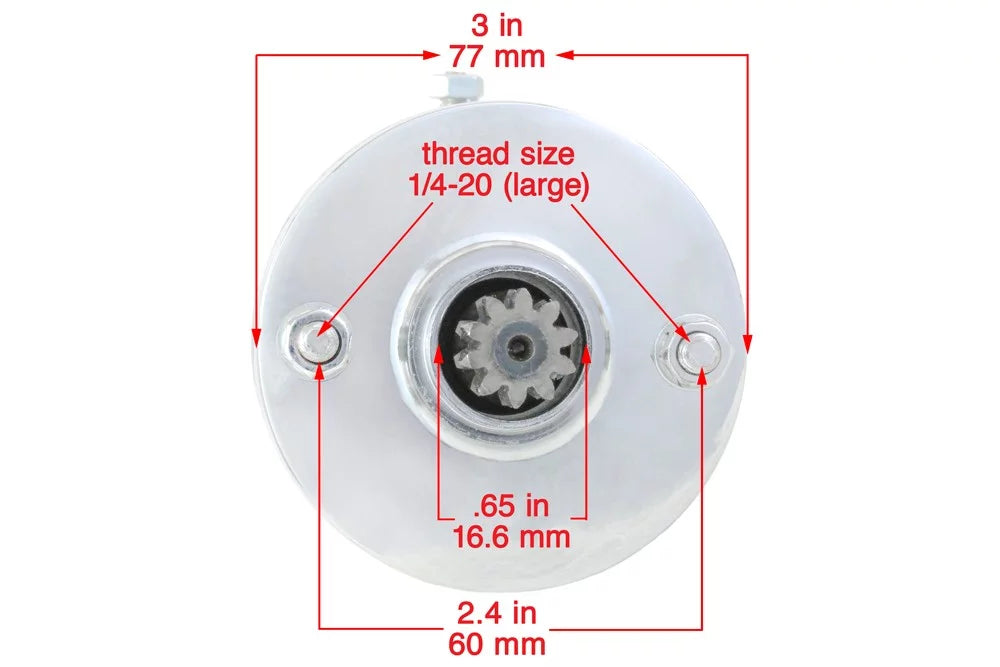 Chrome Starter And Solenoid S75444