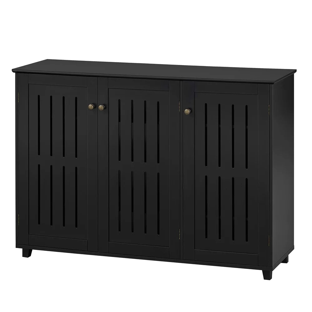 4 Tier Black Shoe Storage Cabinet Z43438