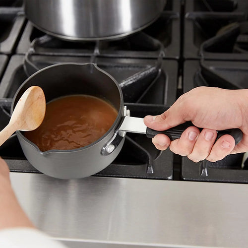 1 Qt Anodized Non-Stick Aluminum Saucepan with Pour Spout V1177