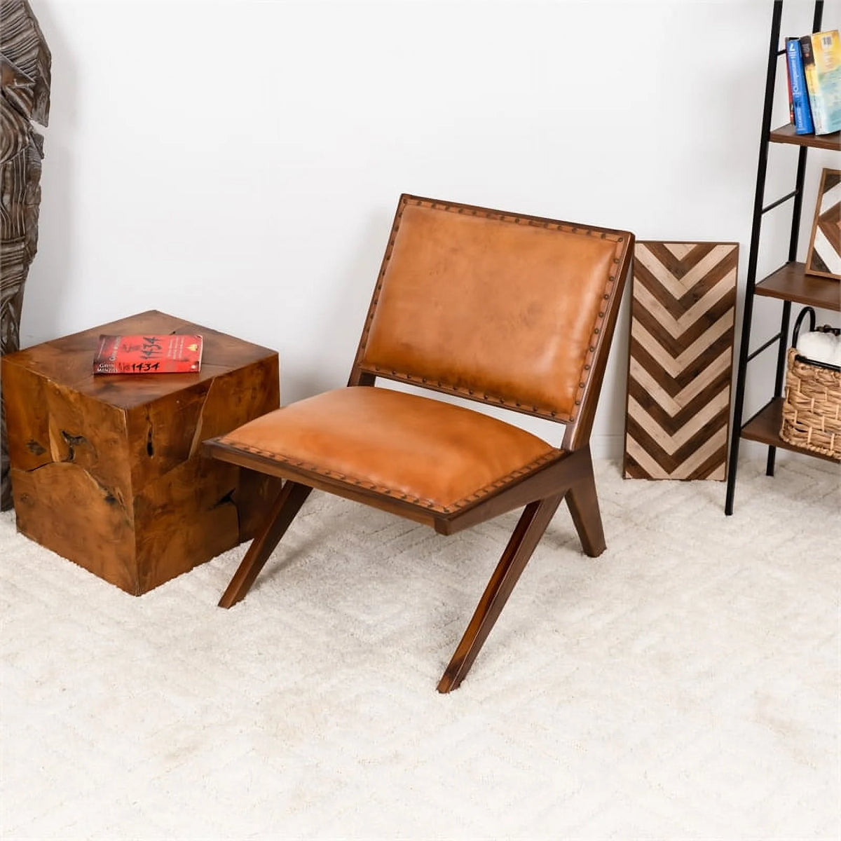 Tan Leather Armchair G952