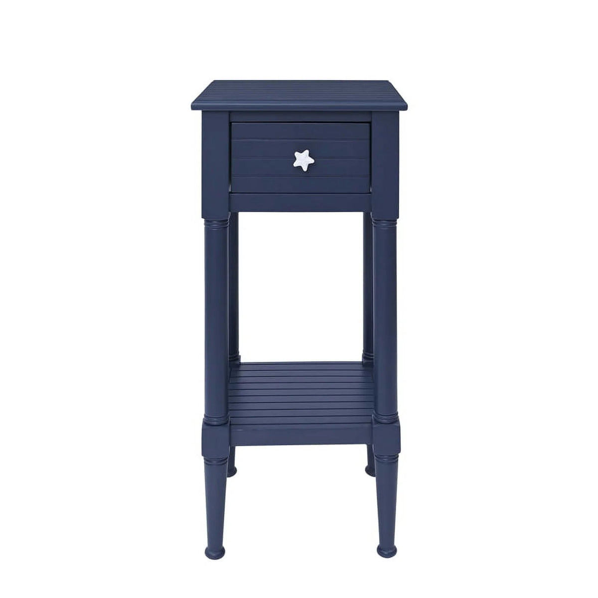 Navy Coastal Wood Side Table F886820