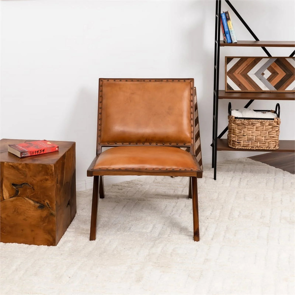 Tan Leather Armchair G952