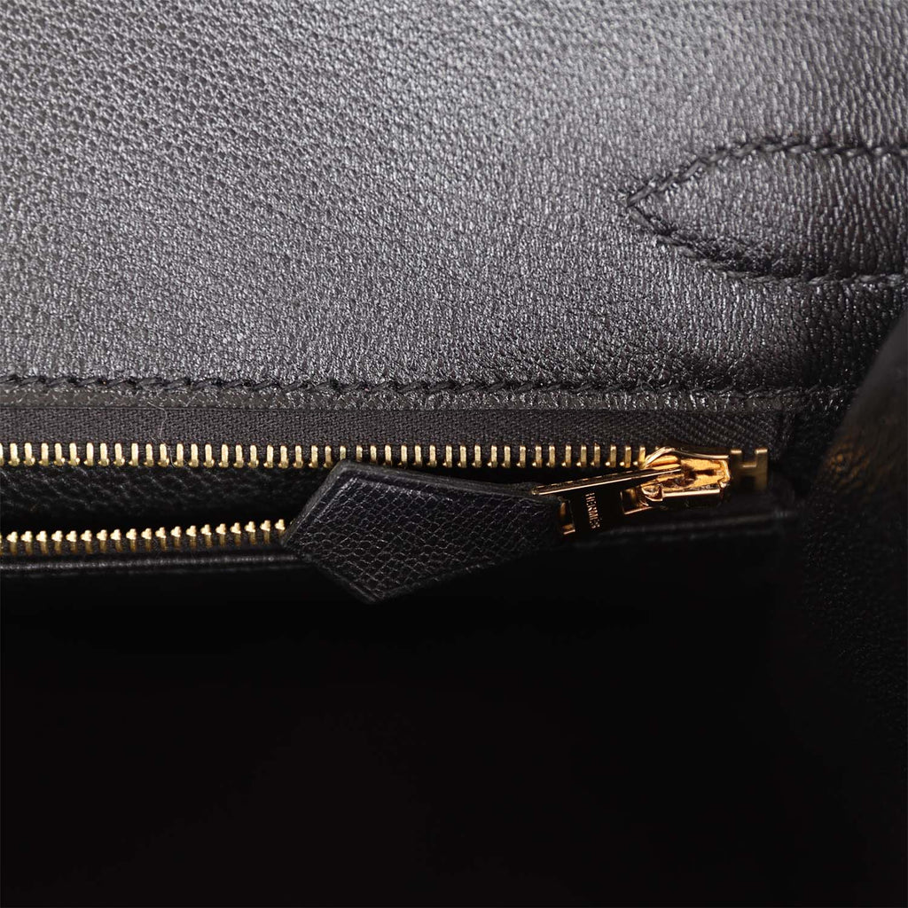 Black Leather Handbag U1006