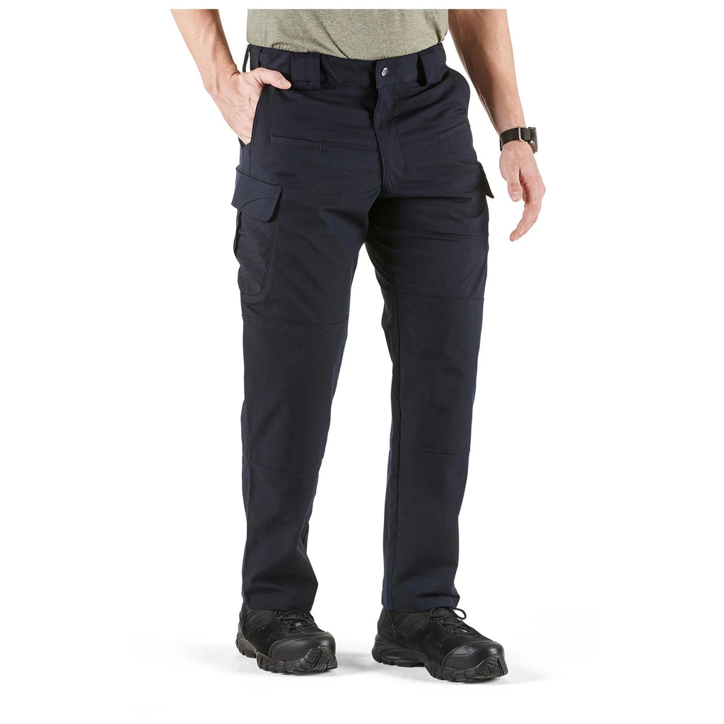 Men's Stretchable Flex-Tac Fabric Pants, Dark Navy, 34W x 32L T81437