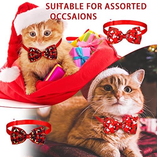 50 Pieces Dog Bow Tie Collar Set with Adjustable Collar U213