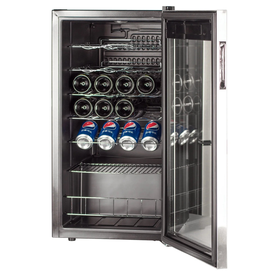 3.1 Cu ft 28 Bottles Compressor Stainless Steel Wine Cooler F714