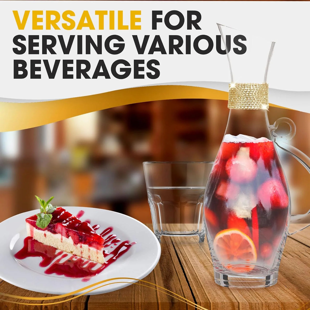Glass Wine Decanter 1200Ml M6411