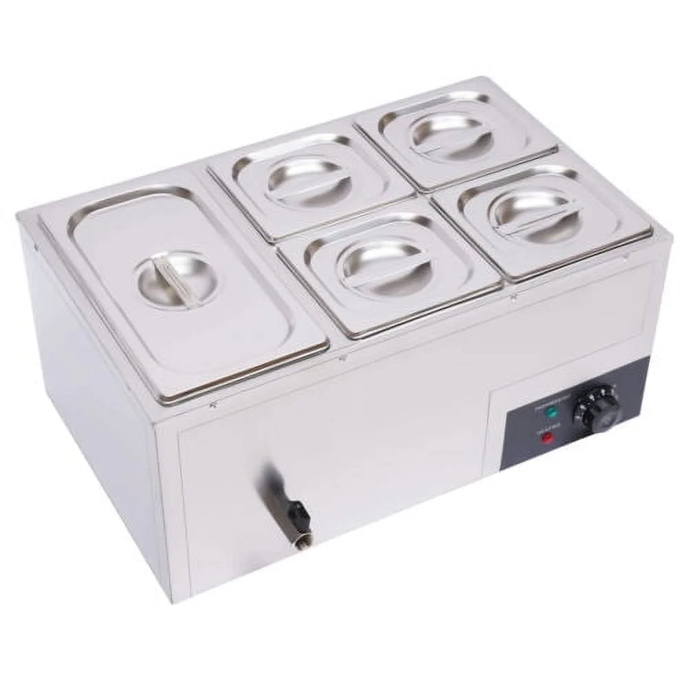 5-Pan Stainless Steel Food Warmer 600W F348460