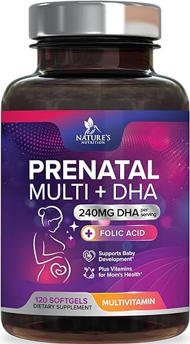 Prenatal Multivitamin with Folic Acid & DHA 120 Softgels I69138