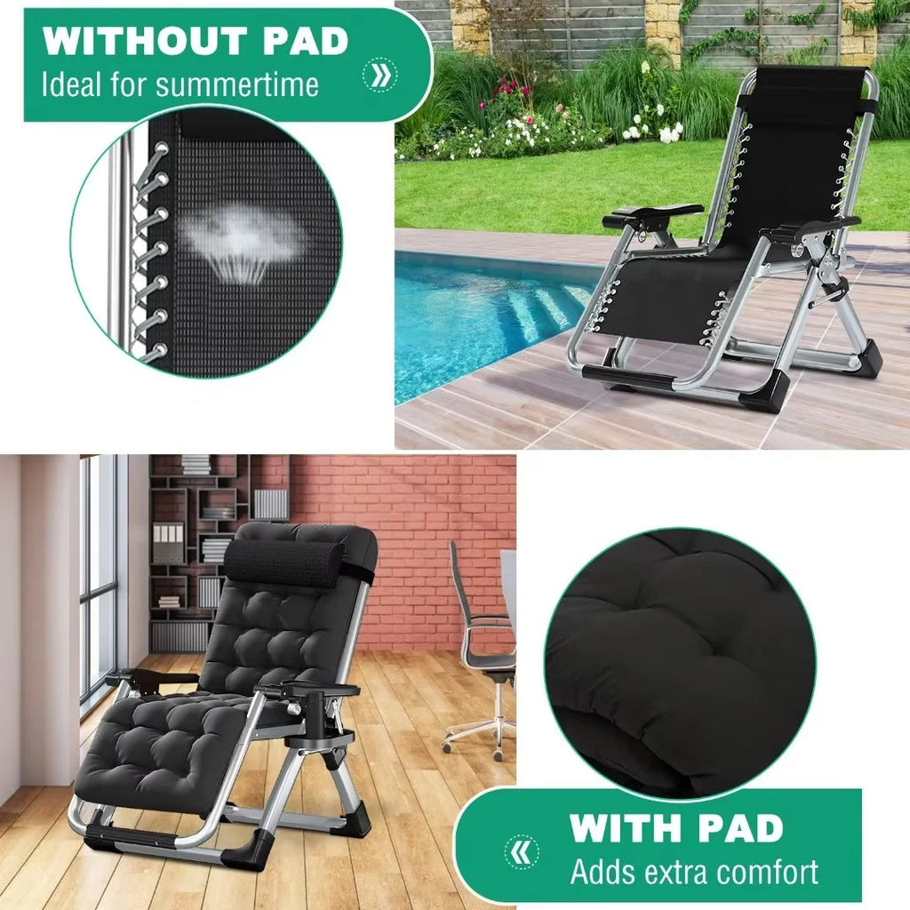 Zero Gravity Reclining Lounge Chair with Cushion & Tray X528