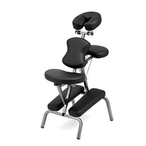 Beige Portable Folding Massage Chair with Carry Case E3946