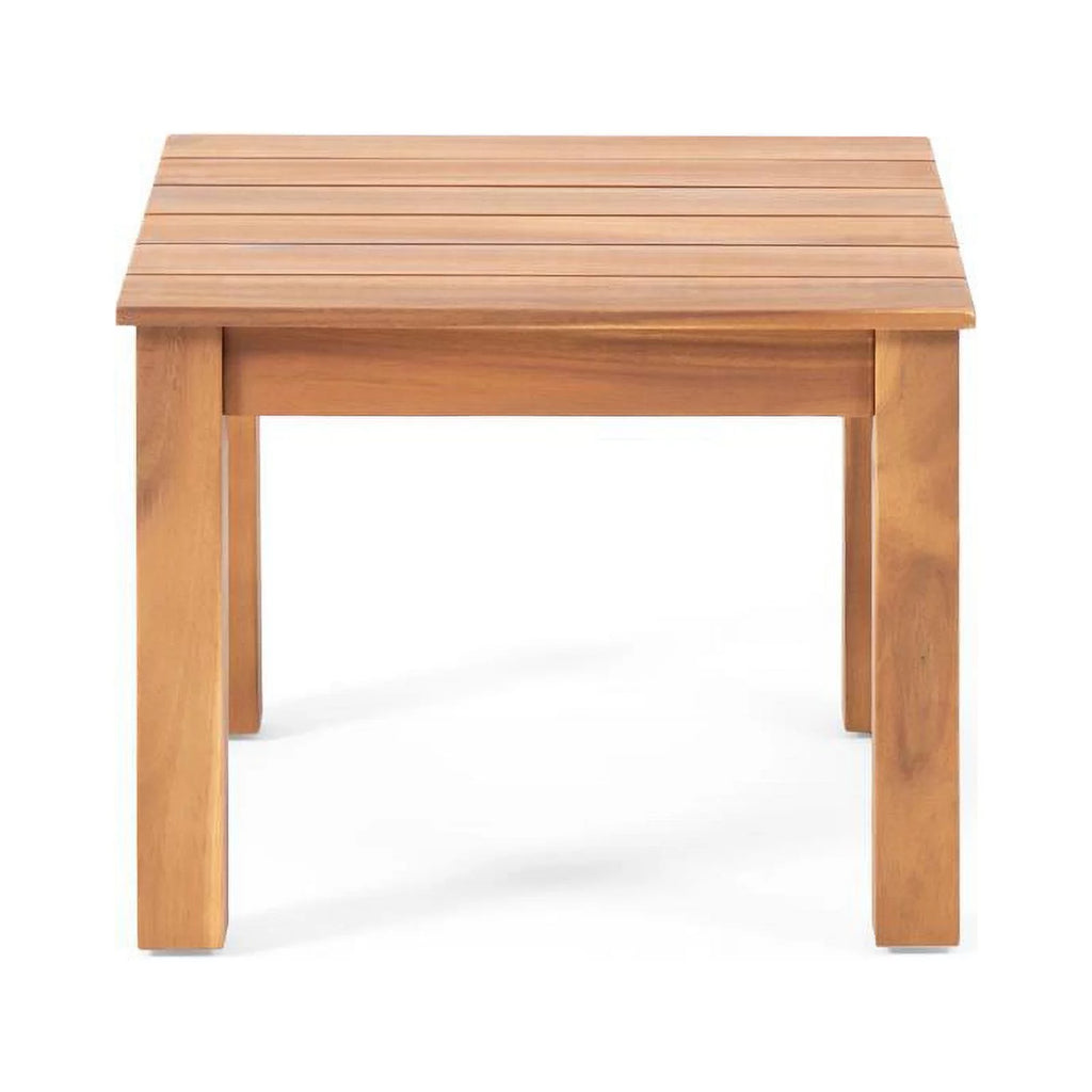 Teak Cream Acacia Wood Club Chair Set of 2 P385023