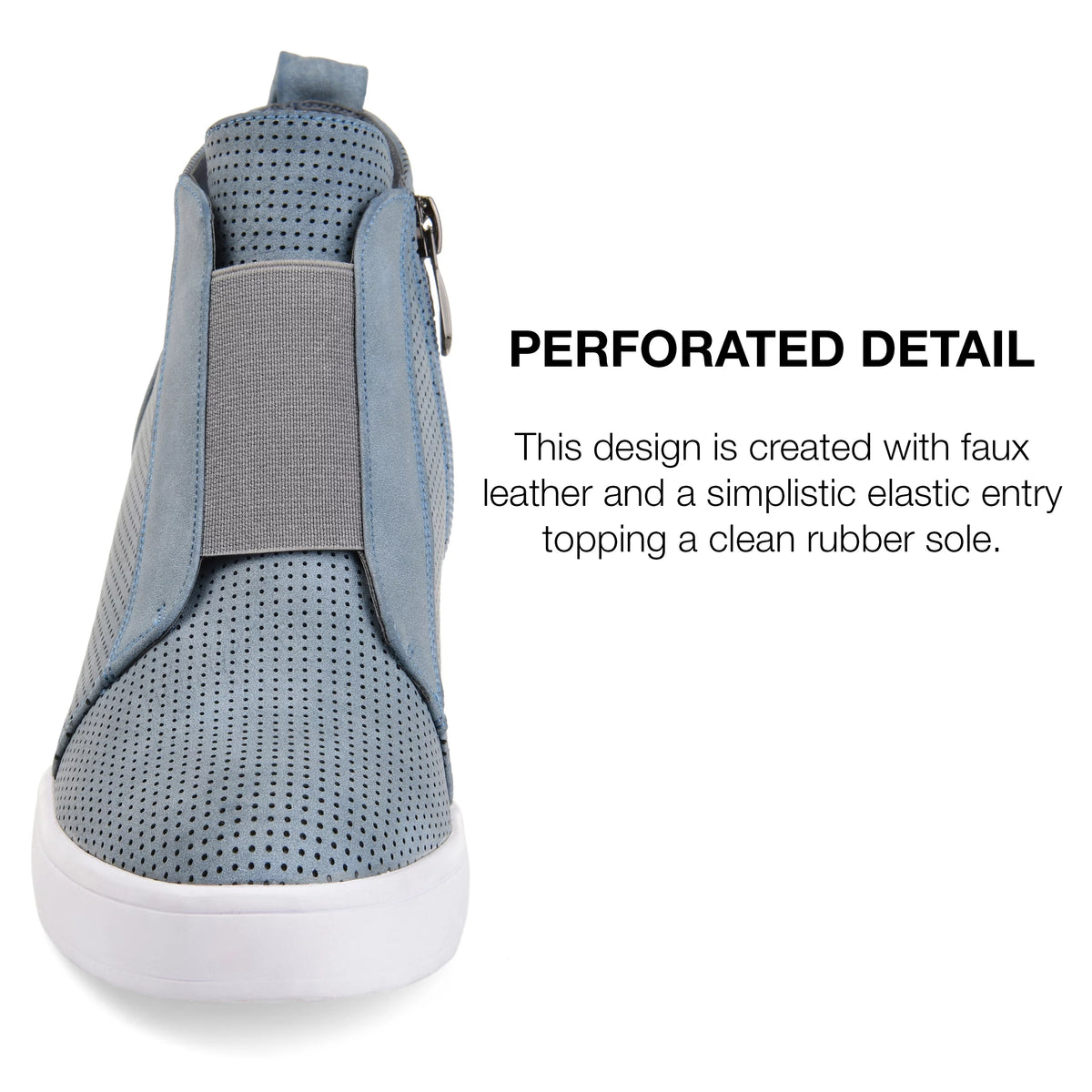 Womens Wide Width Round Toe Wedge Sneakers P33323