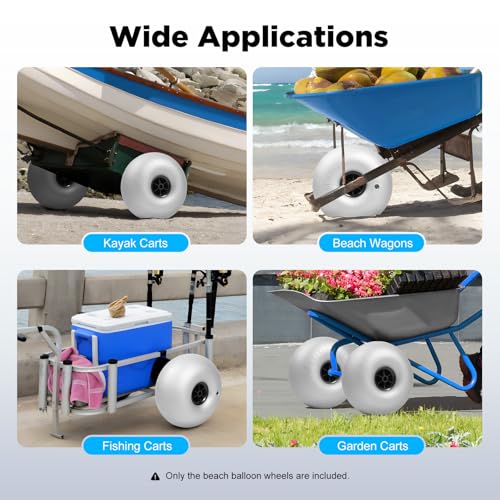 9" 10" 16" Inflatable Replacement Wheels 2-Pack with PE Hub A993635