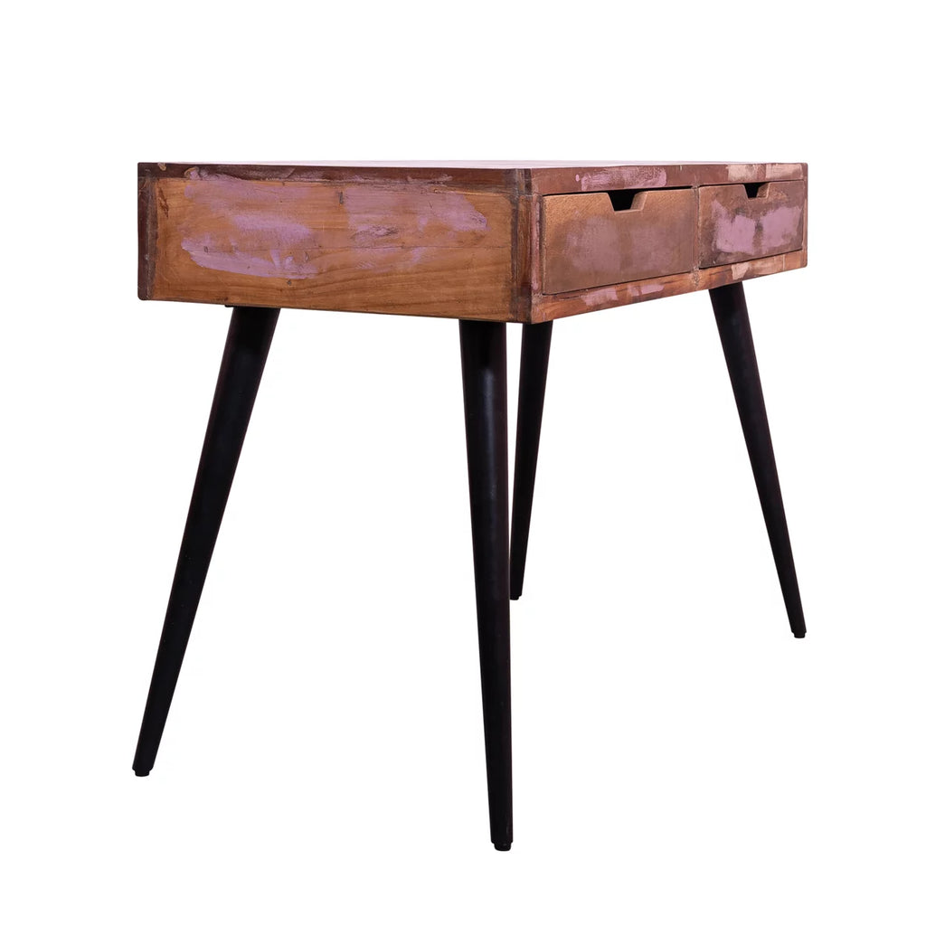 43 Inch 2 Drawer Wooden Console Table L555