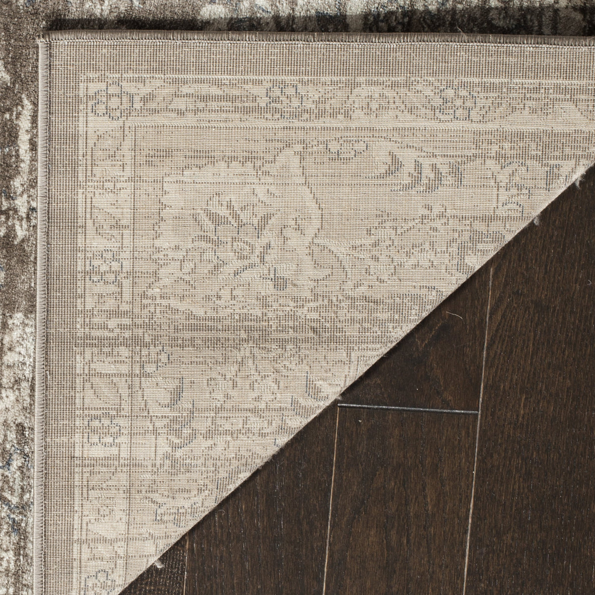 Brown Ivory Traditional Area Rug 5'1" x 7'7" D8121